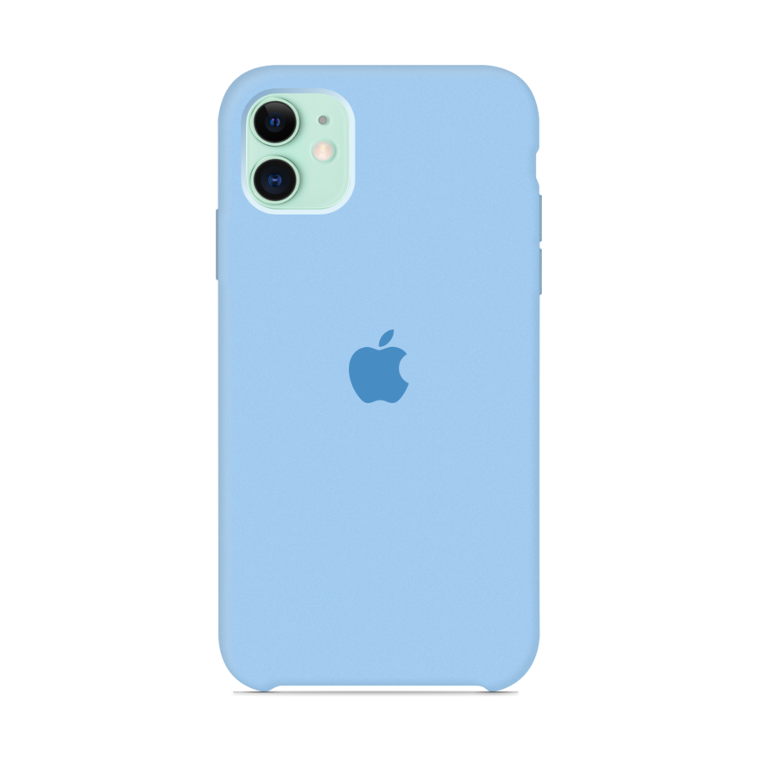 Силиконовый чехол Apple Silicone Case Sky Blue для iPhone 11